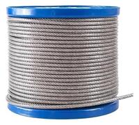 AISI304 Stainless Steel PVC Coated Wire Rope Kit | Transparent, 10/20/50/100 Meters, Clothesline And Uses: Suitable For Multiple Applications(Diameter 8mm,100 meter)
