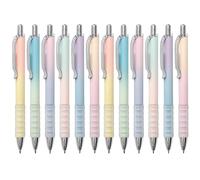 Aisibeiger Gel Pens Medium Point 0.7mm Black Ink Gel Pen Retractable Cute Pens for Smooth Writing School Office Supplies, Pack of 12