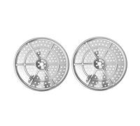 AISIBO Stainless Steel Canner Rack, 2PCS Pressure Cooker Rack, Canner Rack, Pressure Cooker Canner Rack for Pressure Canner Cooking, Toast, Baking, Compatible