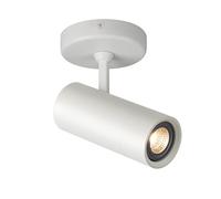 Aisilan White Single Spotlight Dimmable Adjustable Spot Lights Indoor GU10 Rotatable Individual Spotlights for Ceiling or Wall Mounted (LED 7W Bulb Included)