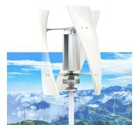 AISINILALAO 10000W Low Noise Household Vertical Wind Turbine Generator Kit, 12V/24V/48V/220V Low Speed Permanent Magnet AC Generator with Controller for Boats, Terraces, Cabins,12V