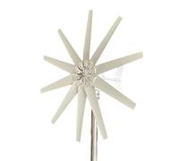 AISINILALAO 12V, 12000W Windmill Wind Turbine Generator Complete Power Supply System Kit,12V 24V 48V with Controller Medium Windmill Household (White)