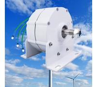 AISINILALAO 14000W Small with Basethree-Phase Alternator, Permanent Magnet Electric Motor DIY AC Alternator 12V 24V 48V 220V Applicable To Farmland/Wind Power Generation,48V