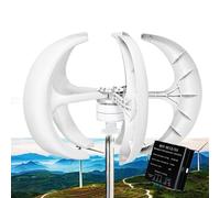 AISINILALAO 14000W Solar Wind Turbine Wind Turbines Lantern 5 Blades W/Controller 12V 24V 48V 220V for Home 3 Phase AC Permanent Magnet Generator,24V
