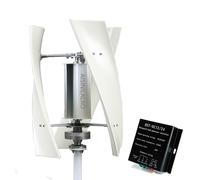 AISINILALAO 1500W Horizontal Axis Wind Turbine Generator 24V/48V, 3 Blades High Efficiency Windmill with Wind-Solar Hybrid Controller, for Home Farm, Shed, Small Commercial Use,48V