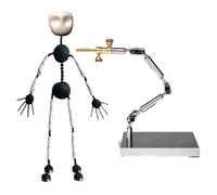 AISINILALAO 17CM,Stop Motion Animation Kit, 12CM-20CM Metal Puppet Figure for Character Design Creation, Stainless Steel Rig Arm1:8 Proportional Adult Skeleton