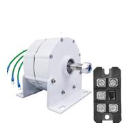AISINILALAO 24V,2000W-6000W 12V 24V 48V Wind Power Turbine Generator Low RPM 3 Phase Permanent Magnet Alternator for Wind Turbine Water Turbine (With Base)