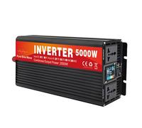 AISINILALAO 2500 Watts Pure Sine Wave Power Inverter 60V 48V 24V 12V DC To 110V 220V AC Converter, Peak 5000W Outlets, for Home Appliances, RV Camping,60V to 220V