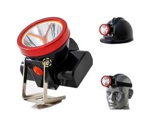AISINILALAO 2Pcs Explosion-Proof LED Mining Headlamp Safety Miner Helmet Cap Light for Small Mining Team Or Family Farm
