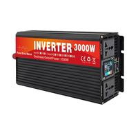 AISINILALAO 3000W Pure Sine Wave Inverter 12V 24V 48V 60V 72V To 120V 240V Solar Inverter Voltage Converter with LCD Digital Display Outlet,for Car,Truck,Camping,72V to 110V