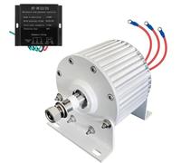 AISINILALAO 48V,1500W 3 Phase Gearless Permanent Magnet Generator, 110V/220V AC Alternator Water Wind Turbine Generator with Controller (White)