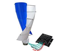 AISINILALAO 48V,5000W 2 Blades Low Noise 12V/24V 48V 220V Generator Windmill Generate Turbin, Vertical Axis Wind Turbine, Complete Set for Family with Controller