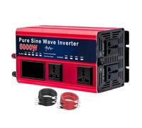 AISINILALAO 5000 Watts Pure Sine Wave Power Inverter, 12V 24V 48V 60V 72V DC To 110V/220V AC Converter, with 4 Ac Outlets, for Home Appliances, RV Camping, Off-Grid Solar Inverter,48V TO 110V