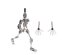 AISINILALAO DIY Simple Metal Doll Skeleton, 12Cm-20Cm Metal Skeleton for Making Animated Dolls, Easy To Assemble, Suitable for Stop Motion Animation Design,17CM