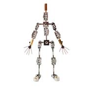 AISINILALAO DIY Stop Motion Armature Kits, Metal Puppet Figure Skeletons Metal for Character Design Creation/Ready Studio Armature Kits for Stop Motion Animation,12CM
