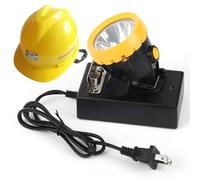 AISINILALAO Mining Headlight Anti-Explosion Coal Miners Hard Hat Searchlight, IP68 Waterproof Head Lamp Rechargeable for Underground Work (2200Mah)