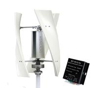 AISINILALAO New Energy Outdoor Vertical Wind Turbine Generator Kit, 3000W 12V 24V 48V Low Noise Energy Generator with Controller Low Wind Speed Start Rooftop Wind Turbine,48V