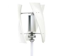 AISINILALAO Portable Wind Turbines, with Controller And 3 Blades No Noise Vertical Magnetic Wind Generator,2500W 12V 24V 48Vsuitable for Streets/Gardens/Farms(White),12V