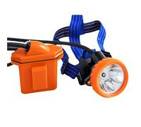 AISINILALAO Super Bright LED Mining Headlamp - Rechargeable Waterproof Cap Lamp for Hard Hat, Explosion-Proof Underground Miner Light 7200Mah(50W)