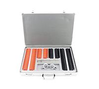 AISITESY 266 Pcs Optical Lens Optical Optometry Rim Case Kit Set Plastic Ring Trial Lens Set Aluminum Case Box Trial Frame