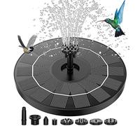 AISITIN 3.5W Solar Fountain Pump, 2026 Garden Solar Bird Bath Fountain with 4 Fixed Rods & 10 Nozzles, Outdoor Solar Water Fountain Pump for Bird Bath, Garden, Pool, Pond