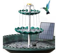 AISITIN Bird Bath 3 Tiered with 3.5W Solar Pump, DIY Solar Fountain Detachable and Suitable for Bird Bath, Outdoor Garden Decoration, Bird Feeder