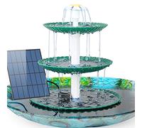 AISITIN DIY 3 Tiered Bird Bath Solar Water Fountain, 2026 Updated 3.5W Detachable Solar Powered Fountain DIY Solar Pumps for Garden Water Features,Bird Bath, Outdoor Bird Feeder