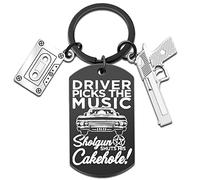 aisity Supernatural Fan Keychain Gifts TV Merchandise Keychain for Fans Women Men Birthday, Black, S