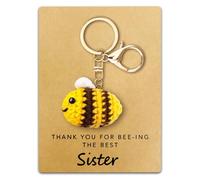 Aisity Thank You for Beeing the Best Sister,Mom,Teacher Keychin Appreciation Gifts for Women Birthday Mothers Day Christmas, Sister, S