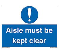 Aisle Must Be Kept Clear Sign - 200x150mm - A5L