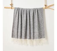 Aisling Faux Mohair Throw Blanket 127 x 170cm Allure Bath Fashions Dark Grey 130cm x 170cm