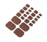 Aislor 10Pcs Self Adhesive Toe Nail Polish Strips for Women Girls Full Cover Waterproof Nail Stickers Manicure Kit Includes Nail File Durable Solid Color Fashion Nail Decor Brown One Size