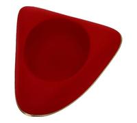 Aislor 1pc Unisex Colonial Tricorn Pirate Hat Distressed Vintage Style Felt Hat for Halloween Cosplay Costume Parties Red Gold One Size