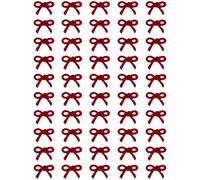 Aislor 3 Pack Resin Bow Nail Charms 50Pcs Each Multiple Sizes Cute Bows for Nail Art DIY Manicure Decorations 03 Burgundy One Size
