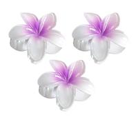 Aislor 3pcs Floral Hair Claw Clips Non Slip Strong Hold Hair Clips for Women Girls Fashion Hair Accessories for Thin and Thick Hair Purple One Size