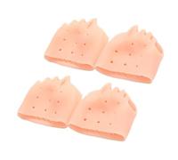 Aislor 4Pcs Silicone Toe Separators for Women and Men Soft Stretchy Toe Spacers Breathable Lightweight for All Day Comfort Nude One Size