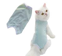 Aislor Breathable Dog Surgical Recovery Suit Back Button Pet Jumpsuit For Post-surgery Wound Protection Green S