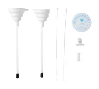 Aislor Clay Beads Bracelet Making Kit Beading Funnel Tools for Jewelry Clay Bead Bracelets Necklace Making with Funnel Tube Needles Clip 1 Roll of Cystal Coil White One Size