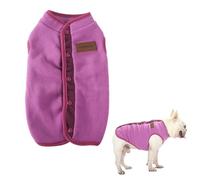 Aislor Cozy Sleeveless Fleece Vest For Small Dogs Soft Pullover Dog Jacket Easy Wear Warm Tank Top For Chihuahua Purple S
