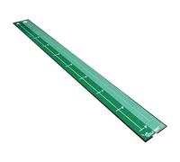 Aislor Easy-Carry Foldable Golf Putting Practice Mat, 300MM x 30MM, Alignment Guide & Ball Hole, Indoor/Outdoor Use to Boost Skills Green One Size