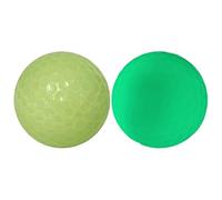 Aislor Fluorescent Glow Golf Ball Light Rechargeable Night Luminous Ball Portable for Evening Golf Sport 2pcs One Size