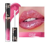 Aislor Glossy Shine Lip Gloss for Women Girls Shimmer Metallic Lipstick Long Lasting Waterproof Sparkly Makeup Beauty Essential Type 5 One Size