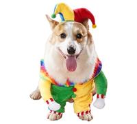 Aislor Halloween Pet Costume Dog Clothing Puppy Cowboy Clown Outfits Funny Pirate Nurse Apperal Dogs Cats Pet Costume Sets Clown S
