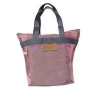 Aislor Large Mesh Hanging Toiletry Bag Compartments Water-Resistant Shower Caddy for Travel Gym Camping College Pink One Size