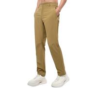 Aislor Men's Spring-Summer Golf Cool-Sense Casual Trousers, Wide-Leg Sport Pants Yellow XXL