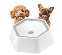 Aislor No Spill Cat Water Bowl Floating Design Slow Drinking Lick Activated System Anti Splash Bowl for Clean Home Environment White One Size