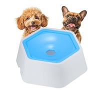 Aislor No Spill Cat Water Bowl Floating Design Slow Drinking Lick Activated System Anti Splash Bowl for Clean Home Environment Blue One Size