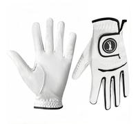 Aislor Premium Golf Glove Men Luxurious Sheep Skin Superior Slip Resistance Rugged Soft Feel Optimal Sweat Control White Black 25