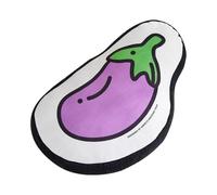 Aislor Soft Dog Toy With Squeaker And Crinkle Sounds Vegetable Pattern Chew Toy For Small Medium Dogs Interactive Play Eggplant One Size