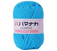 Aislor Soft Knitting Yarn Anti-Static Milk Cotton Wool DIY Craft Multicolor Crochet Accessory Lake Blue One Size